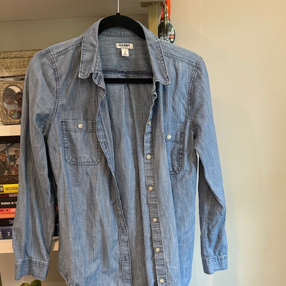 Old Navy Tops - Old Navy Light Blue Casual Button Down Shirt